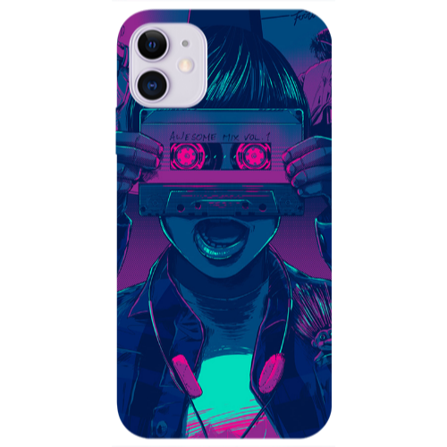 Apple iPhone 11  Awe some mix vol. Transparent Silicone TPU Θήκη