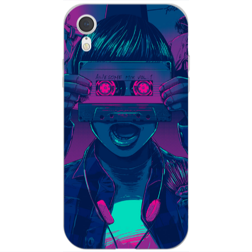 Apple iPhone Xr Awe some mix vol. Transparent Silicone TPU Θήκη