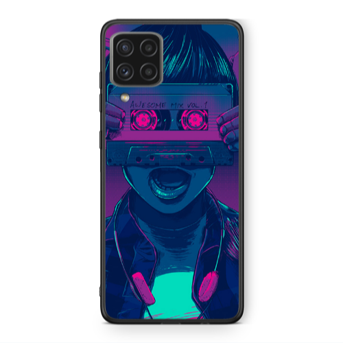 Samsung A22 4G Awe some mix vol. Black Glossy Θήκη