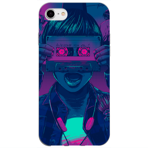 Apple iPhone 7 Awe some mix vol. Transparent Silicone TPU Θήκη