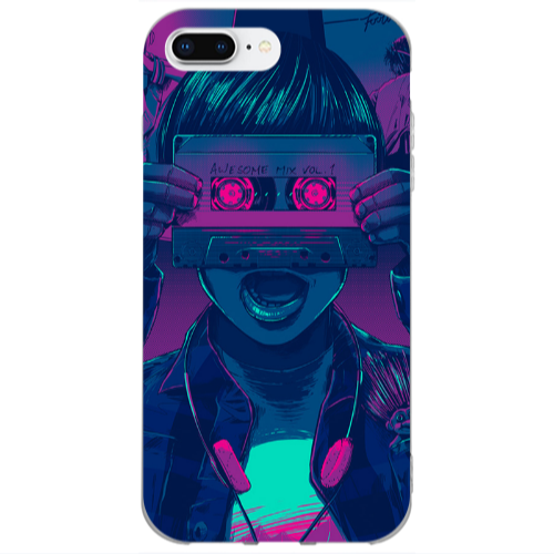 Apple iPhone 7 Plus Awe some mix vol. Transparent Silicone TPU Θήκη