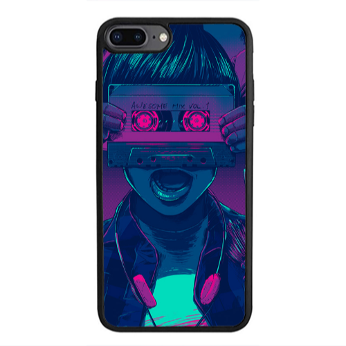 Apple iPhone 7 Plus Awe some mix vol. Black Glossy Θήκη