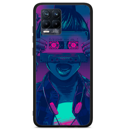 Realme 8 i Awe some mix vol. Black Glossy Θήκη