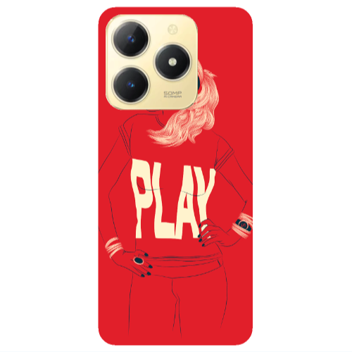 Realme C61 Play Transparent Silicone TPU Θήκη