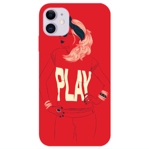 Apple iPhone 11  Play Transparent Silicone TPU Θήκη