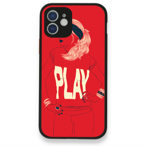 Apple iPhone 12 Play Black Glossy Θήκη