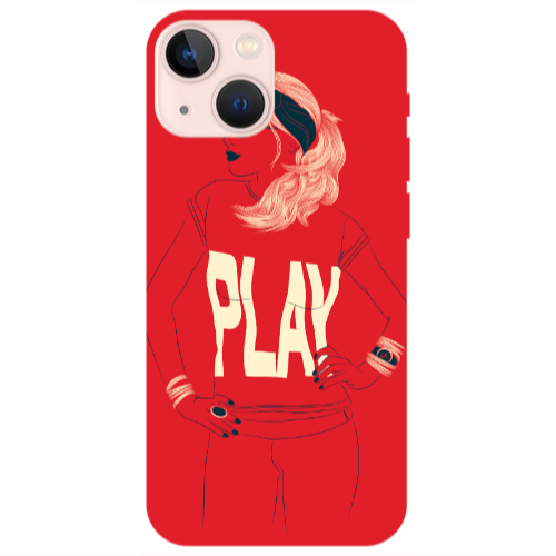 Apple iPhone 13 Play Transparent Silicone TPU Θήκη