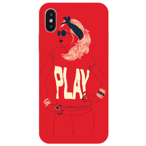 Apple iPhone X Play Transparent Silicone TPU Θήκη