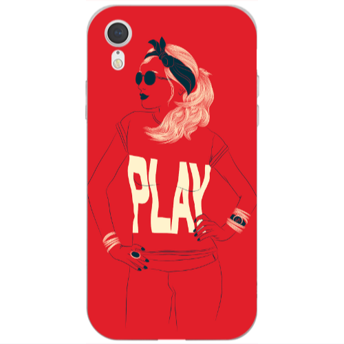 Apple iPhone Xr Play Transparent Silicone TPU Θήκη