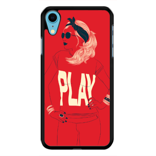 Apple iPhone Xr Play Black Glossy Θήκη