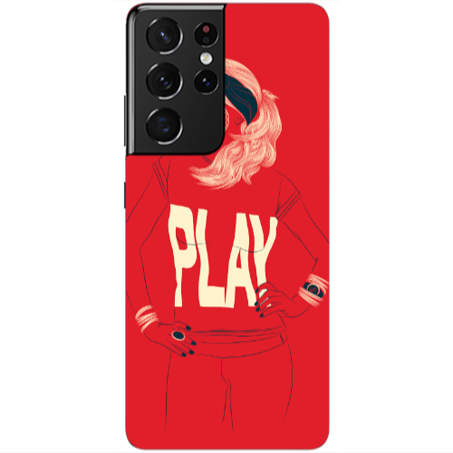 Samsung S21 Ultra Play Transparent Silicone TPU Θήκη