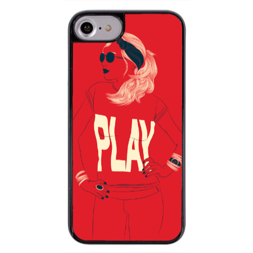 Apple iPhone 7 Play Black Glossy Θήκη