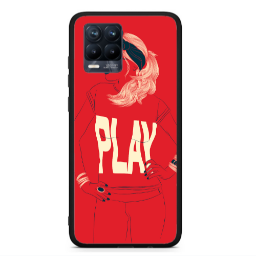 Realme 8  Play Black Glossy Θήκη