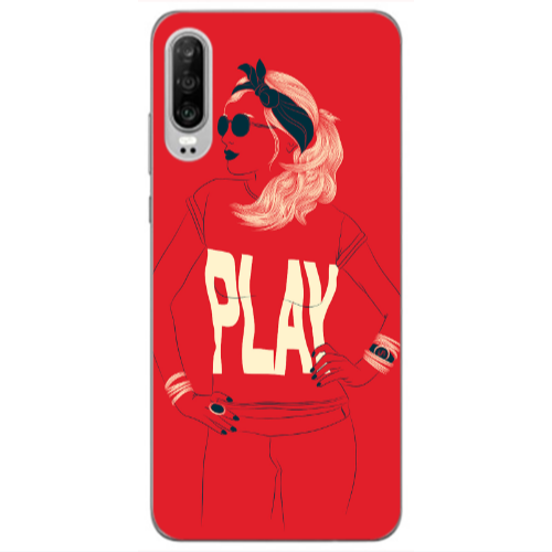 Huawei P30 Play Transparent Silicone TPU Θήκη
