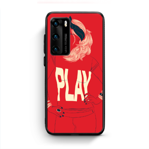 Huawei P40 Play Black Glossy Θήκη
