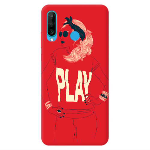 Huawei P30 Lite Play Transparent Silicone TPU Θήκη