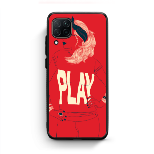 Huawei P40 Lite Play Black Glossy Θήκη
