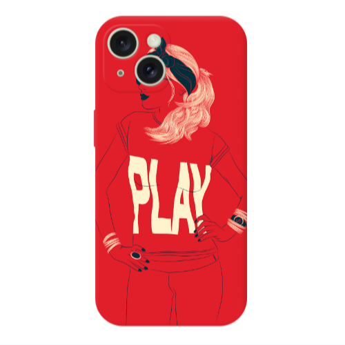 Apple iPhone 15 Plus Play Transparent Silicone TPU Θήκη