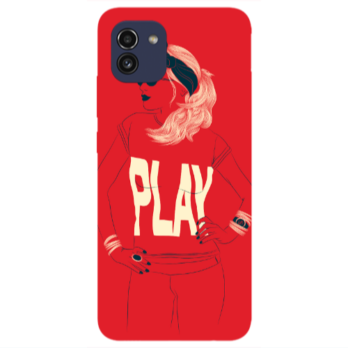 Samsung A03 Play Transparent Silicone TPU Θήκη