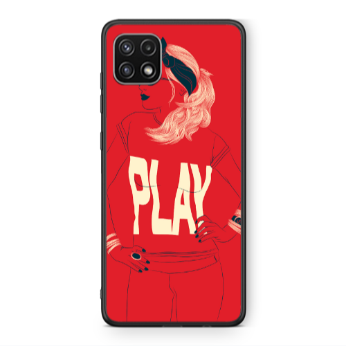 Samsung A22 5G Play Black Glossy Θήκη