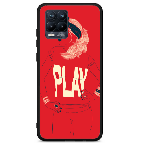 Realme 8 i Play Black Glossy Θήκη