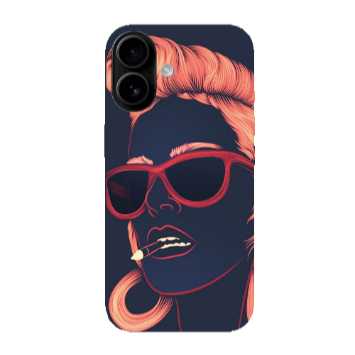 Apple Iphone 16 plus Girl retro Transparent Silicone TPU Θήκη
