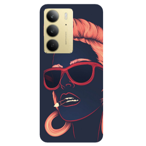Realme C 75 Girl retro Transparent Silicone TPU Θήκη