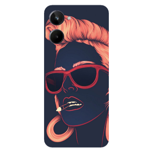 Realme 10 Girl retro Transparent Silicone TPU Θήκη