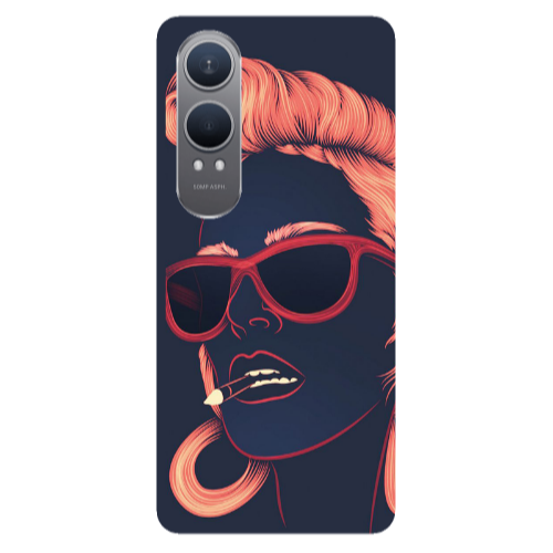 Oneplus Nord Ce 4 lite Girl retro Transparent Silicone TPU Θήκη