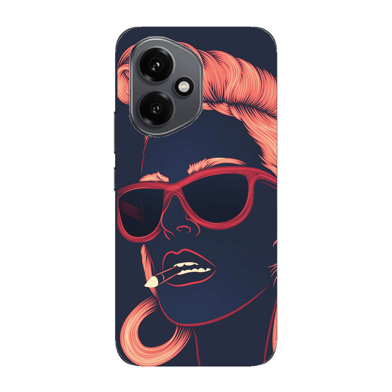 Honor Magic 400 Girl retro Transparent Silicone TPU Θήκη