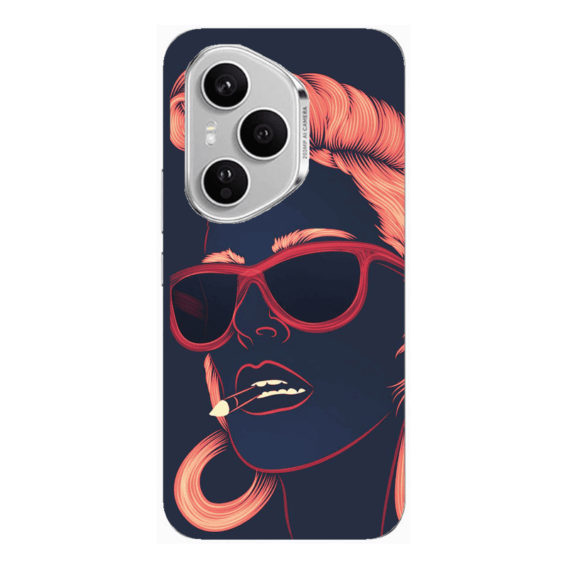Honor Magic 400 Pro Girl retro Transparent Silicone TPU Θήκη