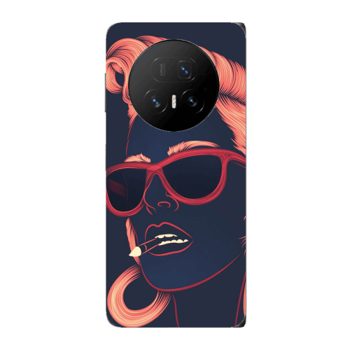 Honor Magic V5 Girl retro Transparent Silicone TPU Θήκη