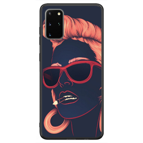 Samsung S20 FE Girl retro Black Glossy Θήκη