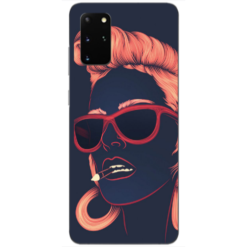 Samsung S20 Plus Girl retro Transparent Silicone TPU Θήκη
