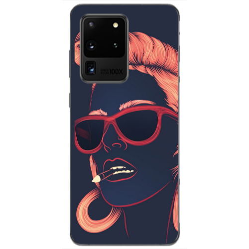Samsung S20 Ultra Girl retro Transparent Silicone TPU Θήκη