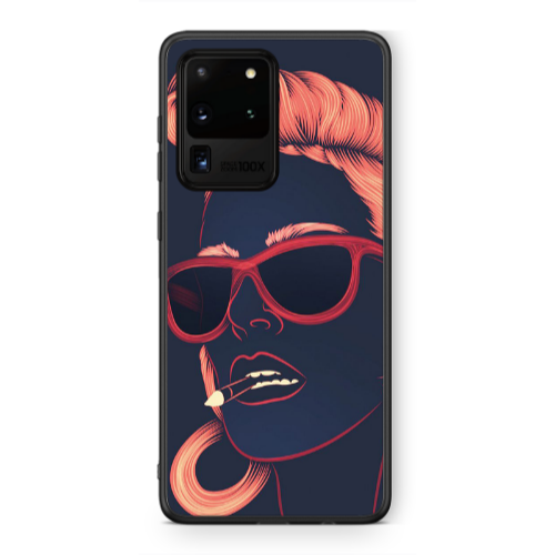 Samsung S20 Ultra Girl retro Black Glossy Θήκη