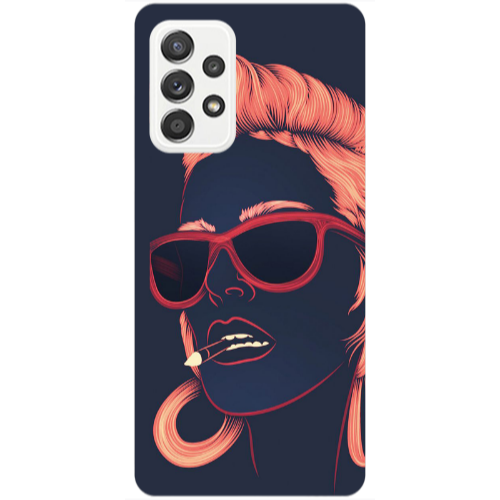 Samsung A53 Girl retro Transparent Silicone TPU Θήκη