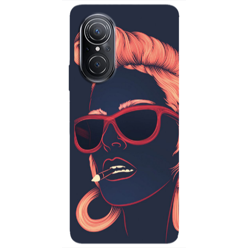 Huawei Nova 9 SE Girl retro Transparent Silicone TPU Θήκη