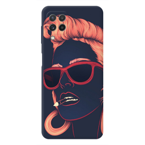 Samsung A22 4G Girl retro Transparent Silicone TPU Θήκη