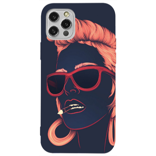 Apple iPhone 12 Pro Girl retro Transparent Silicone TPU Θήκη
