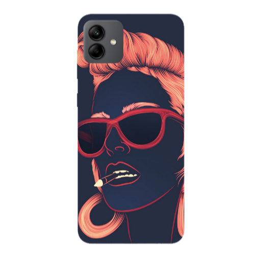 Samsung A04 Girl retro Transparent Silicone TPU Θήκη