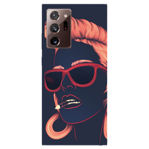 Samsung Note 20 Ultra Girl retro Transparent Silicone TPU Θήκη