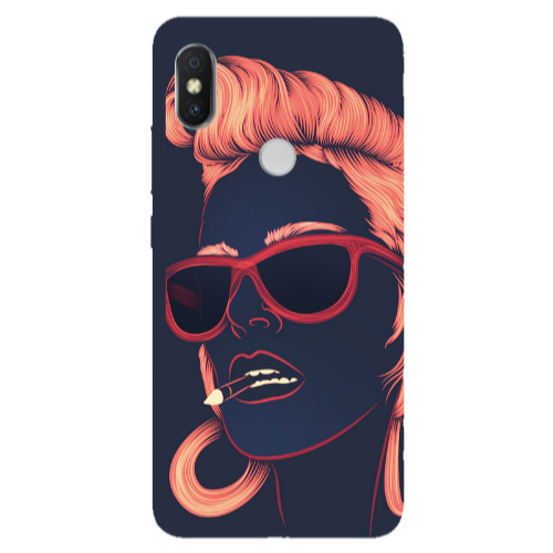 Xiaomi Redmi S2 Girl retro Transparent Silicone TPU Θήκη