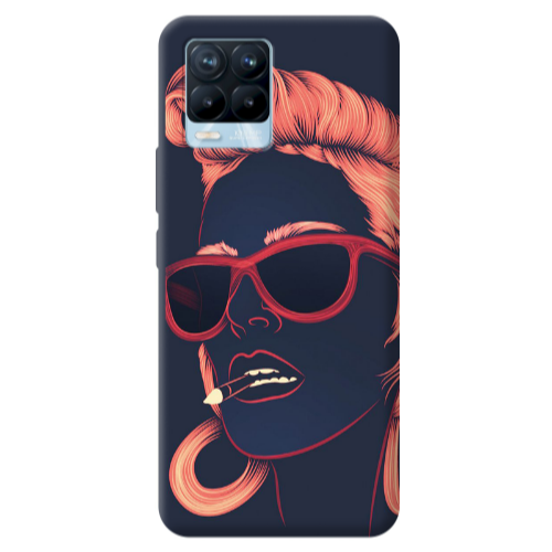 Realme 8 Pro Girl retro Transparent Silicone TPU Θήκη