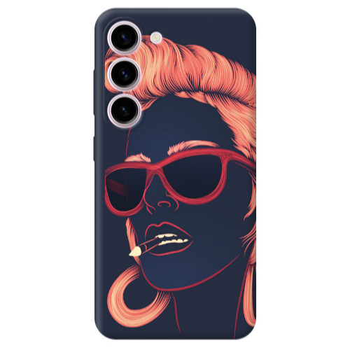 Samsung S23 Girl retro Transparent Silicone TPU Θήκη