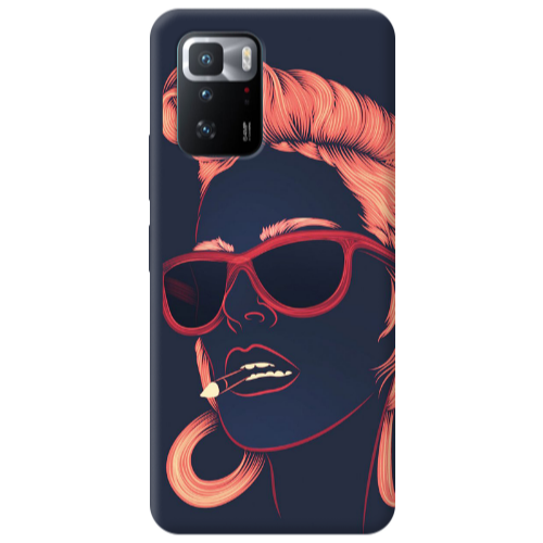 Xiaomi Poco X3 GT Girl retro Transparent Silicone TPU Θήκη