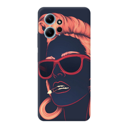 Xiaomi Redmi Note 12 4G Girl retro Transparent Silicone TPU Θήκη