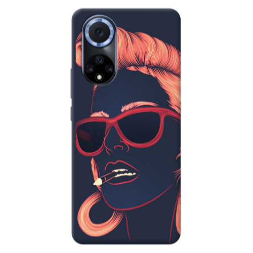 Huawei Nova 9 Girl retro Transparent Silicone TPU Θήκη