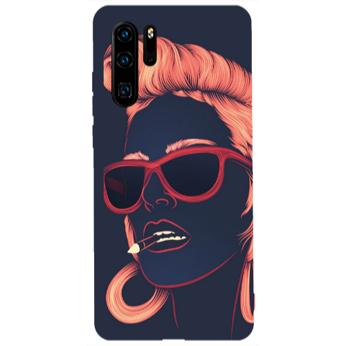 Huawei P30 Pro Girl retro Transparent Silicone TPU Θήκη