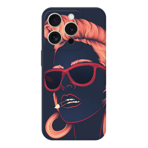 Apple iPhone 15 Pro Girl retro Transparent Silicone TPU Θήκη